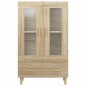 vidaXL Aparador madera contrachapada color roble Sonoma 70x31x115 cm vidaXL Aparador madera contrachapada color roble Sonoma 70x31x115 cm