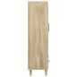 vidaXL Aparador madera contrachapada color roble Sonoma 70x31x115 cm vidaXL Aparador madera contrachapada color roble Sonoma 70x31x115 cm