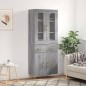 vidaXL Aparador alto madera contrachapada gris sonoma 69,5x34x180 cm vidaXL Aparador alto madera contrachapada gris sonoma 69,5x34x180 cm