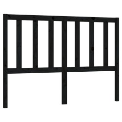 vidaXL Cabecero de cama madera maciza de pino negro 156x4x100 cm