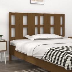 vidaXL Cabecero de cama madera maciza pino marrón miel 140,5x4x100 cm