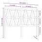 vidaXL Cabecero de cama madera maciza de pino gris 156x4x100 cm vidaXL Cabecero de cama madera maciza de pino gris 156x4x100 cm
