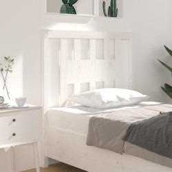 vidaXL Cabecero madera maciza de pino blanco 81x4x100 cm