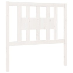 vidaXL Cabecero madera maciza de pino blanco 81x4x100 cm