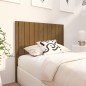 vidaXL Cabecero de cama madera maciza pino marrón miel 105,5x4x100 cm vidaXL Cabecero de cama madera maciza pino marrón miel 105,5x4x100 cm