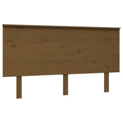 vidaXL Cabecero de cama madera de pino marrón miel 144x6x82,5 cm
