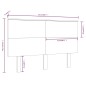 vidaXL Cabecero de cama madera de pino marrón miel 144x6x82,5 cm vidaXL Cabecero de cama madera de pino marrón miel 144x6x82,5 cm