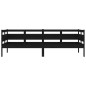 vidaXL Sofá cama madera maciza de pino negro 80x200 cm vidaXL Sofá cama madera maciza de pino negro 80x200 cm