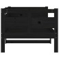 vidaXL Sofá cama madera maciza de pino negro 80x200 cm vidaXL Sofá cama madera maciza de pino negro 80x200 cm