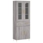vidaXL Aparador alto madera contrachapada gris sonoma 69,5x34x180 cm vidaXL Aparador alto madera contrachapada gris sonoma 69,5x34x180 cm