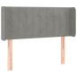 vidaXL Cabecero de terciopelo gris claro 83x16x78/88 cm vidaXL Cabecero de terciopelo gris claro 83x16x78/88 cm