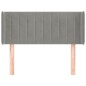 vidaXL Cabecero de terciopelo gris claro 83x16x78/88 cm vidaXL Cabecero de terciopelo gris claro 83x16x78/88 cm