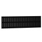 vidaXL Cabecero de cama de pared madera maciza pino negro 204x3x60 cm vidaXL Cabecero de cama de pared madera maciza pino negro 204x3x60 cm