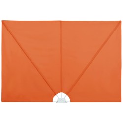 vidaXL Toldo lateral plegable terraza color terracota 400x200 cm