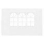 vidaXL Paredes laterales de carpa de fiesta con ventana 2uds PE blanco vidaXL Paredes laterales de carpa de fiesta con ventana 2uds PE blanco