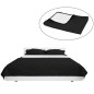 vidaXL Cubrecama acolchado doble cara 170x210 cm blanco y negro vidaXL Cubrecama acolchado doble cara 170x210 cm blanco y negro