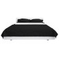 vidaXL Cubrecama acolchado doble cara 170x210 cm blanco y negro vidaXL Cubrecama acolchado doble cara 170x210 cm blanco y negro