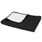 vidaXL Cubrecama acolchado doble cara 170x210 cm blanco y negro vidaXL Cubrecama acolchado doble cara 170x210 cm blanco y negro