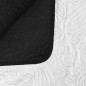 vidaXL Cubrecama acolchado doble cara 170x210 cm blanco y negro vidaXL Cubrecama acolchado doble cara 170x210 cm blanco y negro
