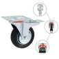 vidaXL Ruedas giratorias 4 unidades 100 mm