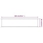 vidaXL Toldo vertical tela oxford azul 60x600 cm