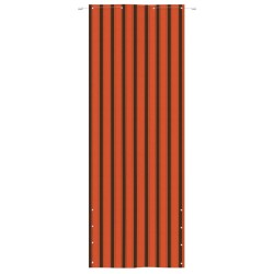 vidaXL Toldo pantalla para balcón tela oxford naranja marrón 80x240 cm