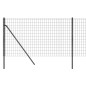 vidaXL Cerca de alambre de acero galvanizado gris antracita 1,1x10 m vidaXL Cerca de alambre de acero galvanizado gris antracita 1,1x10 m