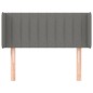 vidaXL Cabecero de tela gris oscuro 93x16x78/88 cm