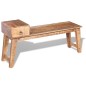 vidaXL Banco con cajón madera maciza de mango 120x36x60 cm vidaXL Banco con cajón madera maciza de mango 120x36x60 cm