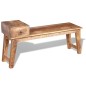 vidaXL Banco con cajón madera maciza de mango 120x36x60 cm vidaXL Banco con cajón madera maciza de mango 120x36x60 cm