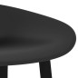vidaXL Taburetes de cocina 2 unidades negro vidaXL Taburetes de cocina 2 unidades negro
