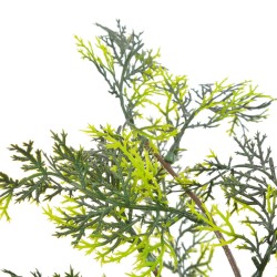 vidaXL Planta artificial árbol ciprés con macetero 120 cm verde