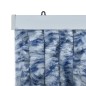 vidaXL Cortina mosquitera chenilla azul blanco y plateado 90x220 cm vidaXL Cortina mosquitera chenilla azul blanco y plateado 90x220 cm