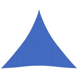 vidaXL Toldo de vela HDPE azul 160 g/m² 4x4x4 m