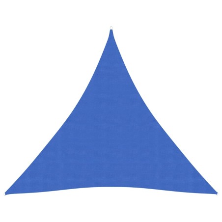 vidaXL Toldo de vela HDPE azul 160 g/m² 4x4x4 m