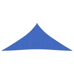 vidaXL Toldo de vela HDPE azul 160 g/m² 4x4x4 m