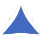 vidaXL Toldo de vela HDPE azul 160 g/m² 4x4x4 m vidaXL Toldo de vela HDPE azul 160 g/m² 4x4x4 m