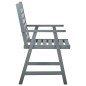 vidaXL Sillas de comedor de jardín 3 uds madera maciza de acacia gris vidaXL Sillas de comedor de jardín 3 uds madera maciza de acacia gris