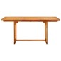 vidaXL Mesa de comedor jardín madera maciza acacia (120-170)x80x75 cm vidaXL Mesa de comedor jardín madera maciza acacia (120-170)x80x75 cm