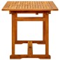 vidaXL Mesa de comedor jardín madera maciza acacia (120-170)x80x75 cm vidaXL Mesa de comedor jardín madera maciza acacia (120-170)x80x75 cm