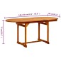 vidaXL Mesa de comedor jardín madera maciza acacia (120-170)x80x75 cm vidaXL Mesa de comedor jardín madera maciza acacia (120-170)x80x75 cm