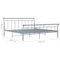 vidaXL Estructura de cama de metal gris 200x200 cm