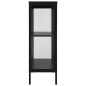 vidaXL Aparador de acero y vidrio negro 75x35x105 cm vidaXL Aparador de acero y vidrio negro 75x35x105 cm