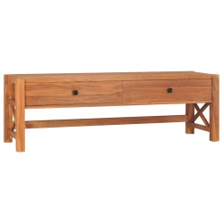 vidaXL Mueble de TV con cajones madera maciza de teca 120x40x45 cm