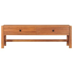 vidaXL Mueble de TV con cajones madera maciza de teca 120x40x45 cm