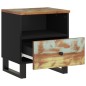 vidaXL Mesita de noche madera maciza reciclada y madera contrachapada vidaXL Mesita de noche madera maciza reciclada y madera contrachapada