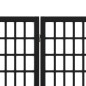 vidaXL Biombo plegable con 4 paneles estilo japonés negro 160x170 cm vidaXL Biombo plegable con 4 paneles estilo japonés negro 160x170 cm