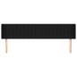 vidaXL Cabecero de tela negro 183x16x78/88 cm vidaXL Cabecero de tela negro 183x16x78/88 cm