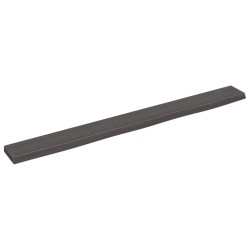 vidaXL Estante de pared madera roble tratada marrón oscuro 100x10x2 cm