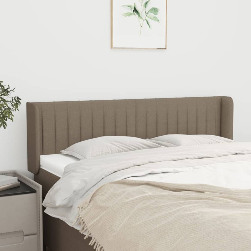 vidaXL Cabecero de tela gris taupe 147x16x78/88 cm vidaXL Cabecero de tela gris taupe 147x16x78/88 cm